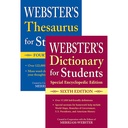 Webster's For Students Dictionary/Thesaurus Set of 2 _1