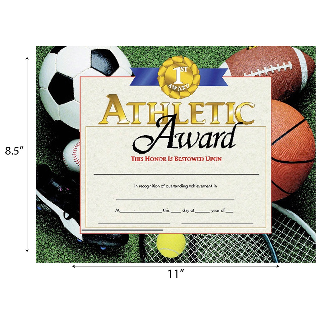 Athletic Award Certificates Pack of 30_1