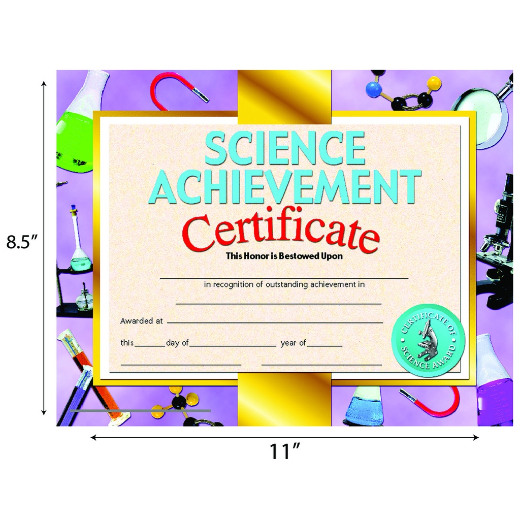 Science Achievement Certificates Pack of 30_1