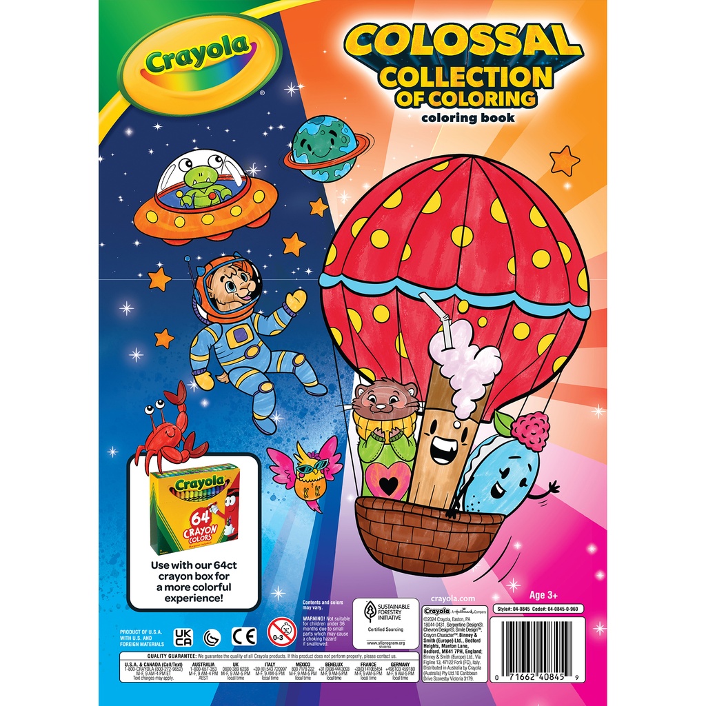 Colossal Collection of Coloring Book with Sticker Sheets