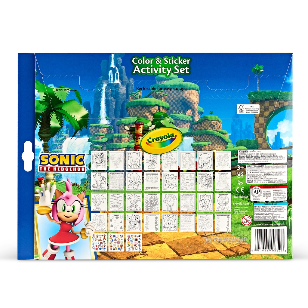 Sonic Color & Sticker Activity Set