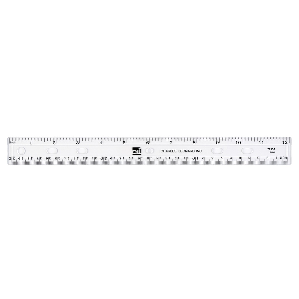 12" Plastic Ruler 36ct