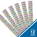 Happily Ever Elementary Retro Remix Flower Straight Border