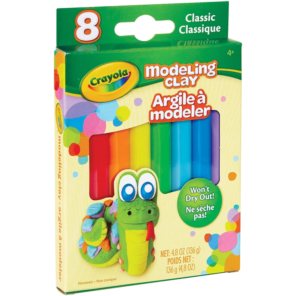 Classic 8 Color Modeling Clay