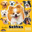 Dog Selfies Mini Shaped 12 Puzzle Set