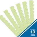 Crafty and Cool Light Green with Dots Scalloped Border