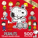 Peanuts Mini Shaped 12 Puzzle Set