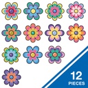 Happily Ever Elementary Retro Remix Jumbo Flowers Cutouts