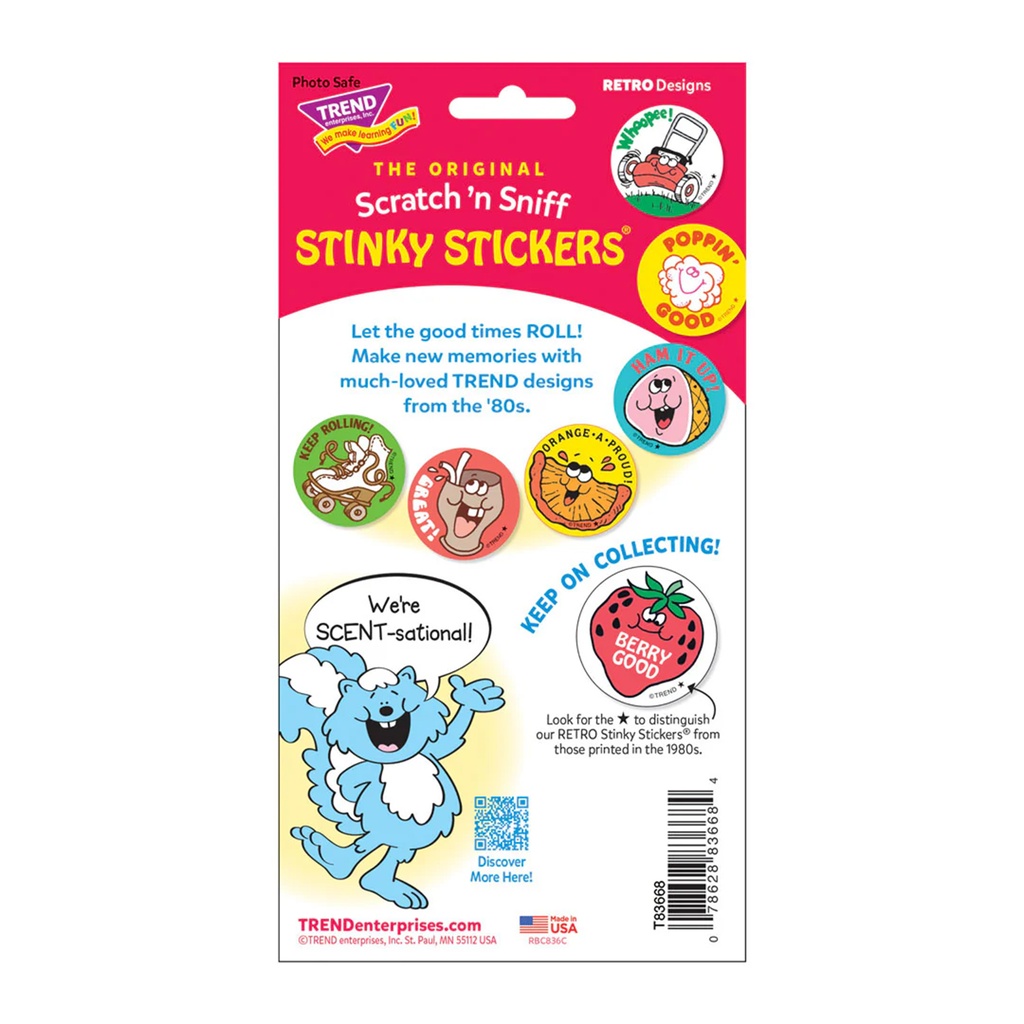 Way to Go! Spearmint Scent Stickers