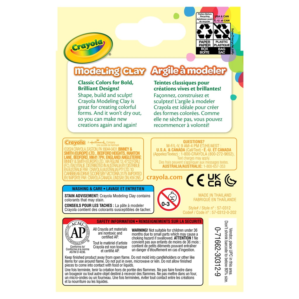 Classic 8 Color Modeling Clay