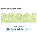 Crafty and Cool Light Green with Dots Scalloped Border