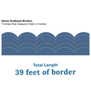 Crafty and Cool Denim Scalloped Border