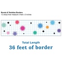 Happily Ever Elementary Retro Remix Bursts & Twinkles Straight Border