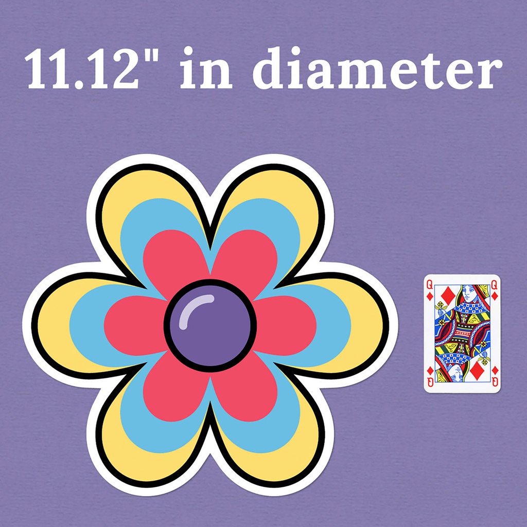Happily Ever Elementary Retro Remix Jumbo Flowers Cutouts