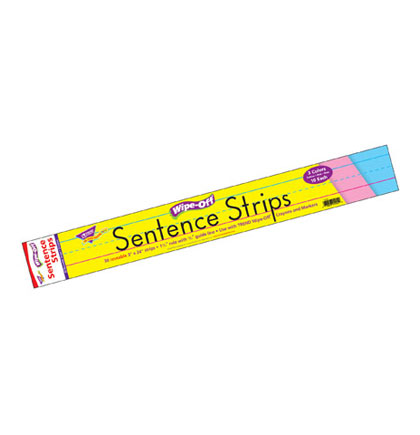 30ct Multicolored Sentence Strips