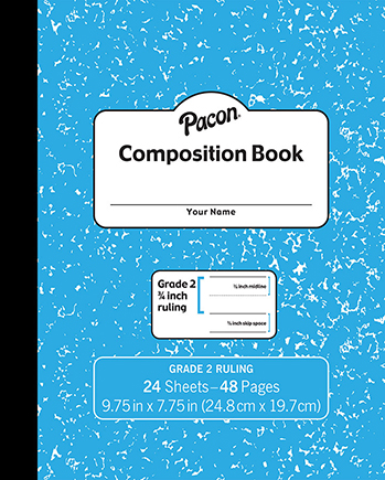 One Subject Composition Book for Gr 2