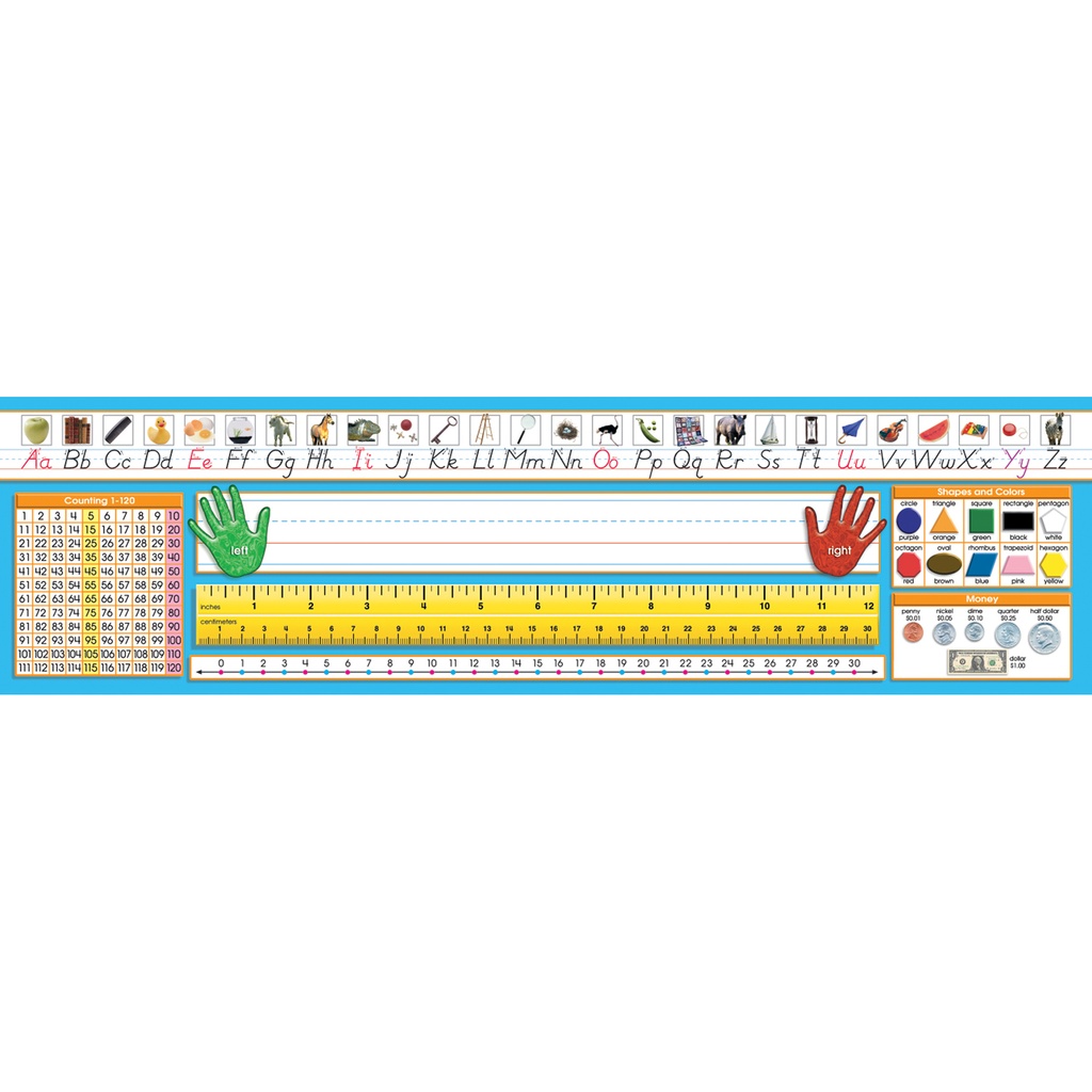 Primary Mod Manuscript Counting 1-120 Desk Plate