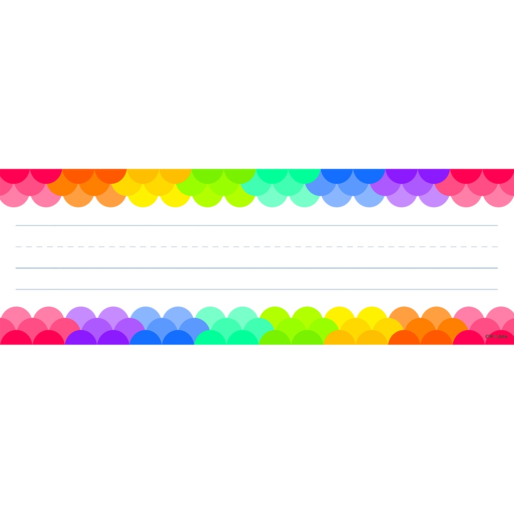 Rainbow Scallops Name Plates