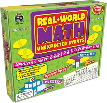 Real World Math Unexpected Events Game