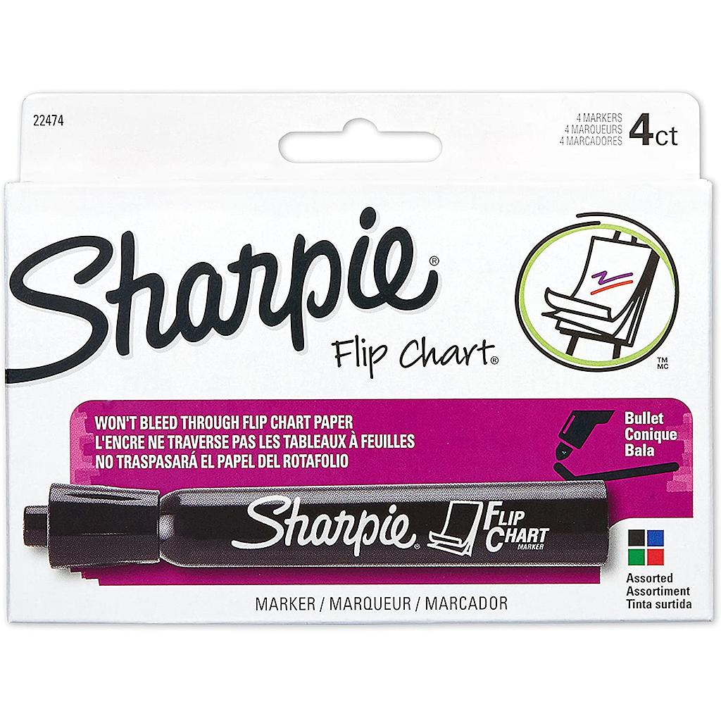 Sharpie 4 Color Flip Chart Marker Set