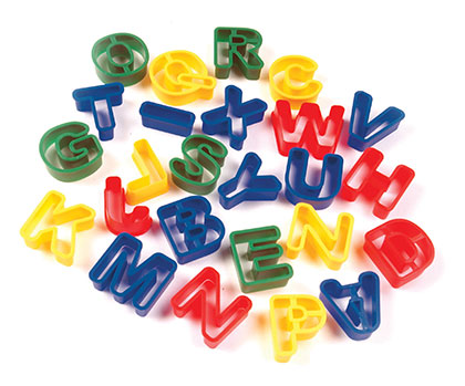 26ct Capital Letters Dough Cutters