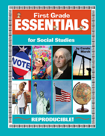 First Grade Essentials for Social Studies Book