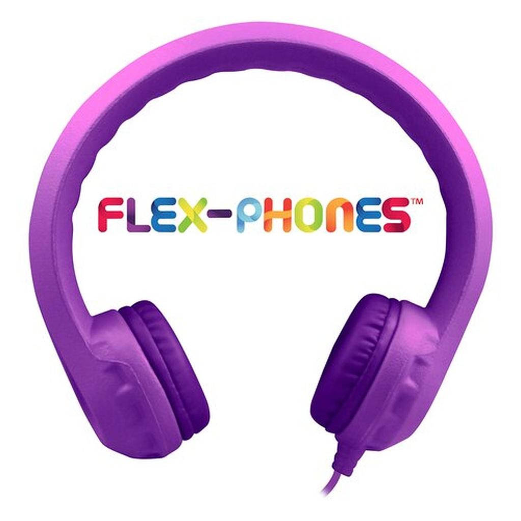 Flex-Phones™ Indestructible Foam Headphones Purple
