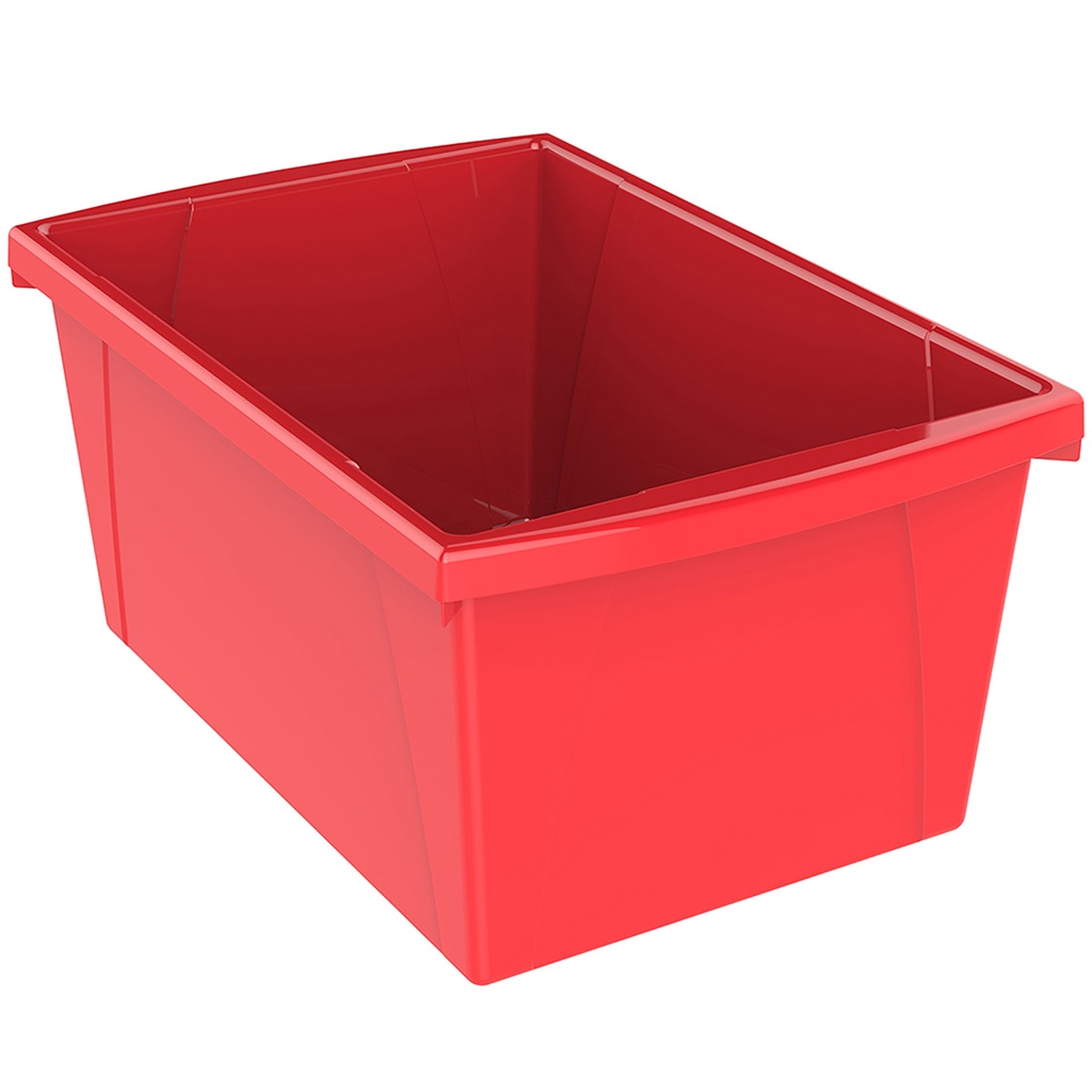 Medium Classroom Storage Bin Red Each
