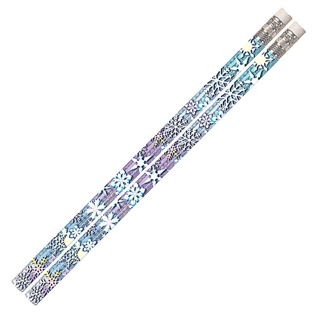 12ct Snowflake Glitters Pencils
