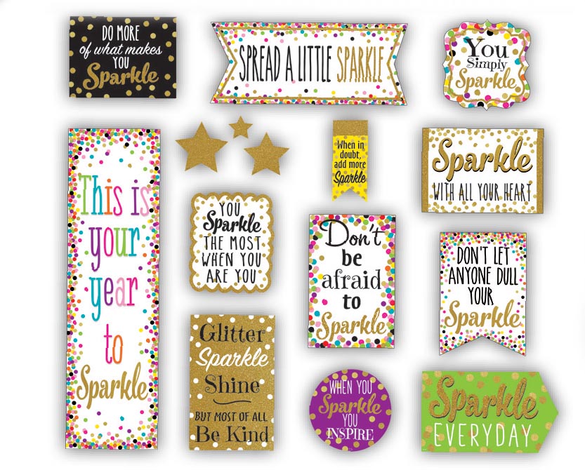 Confetti Sparkle and Shine Mini Bulletin Board