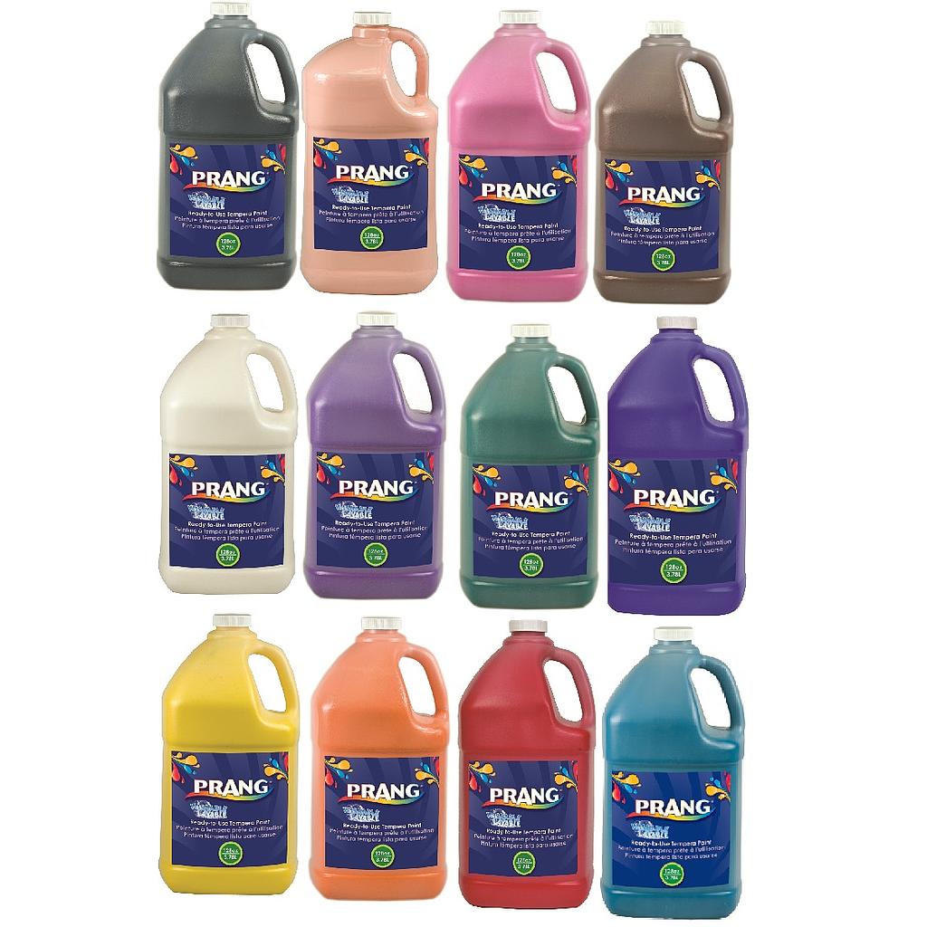 Prang Washable Paint Gallons Set of 12 Colors