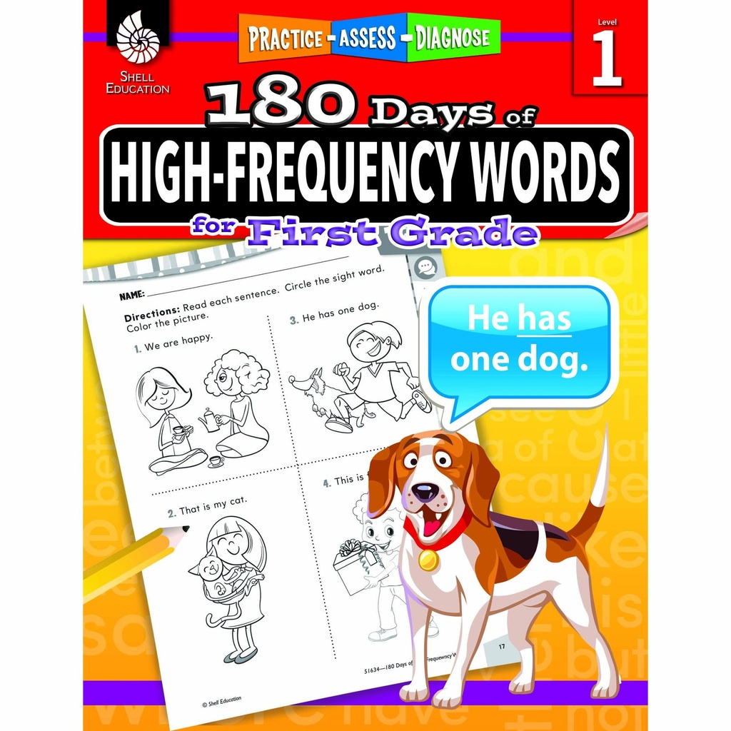 180 Days of High Frequency Words Grade 1