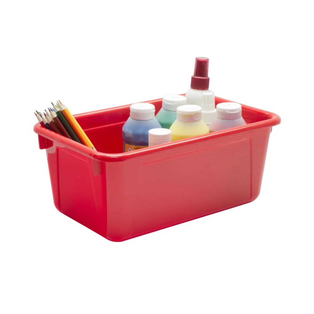 Small Cubby Bin Red