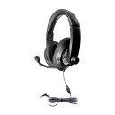 Smart-Trek Deluxe Stereo Headset with In-Line Volume Control and 3.5mm TRRS Plug