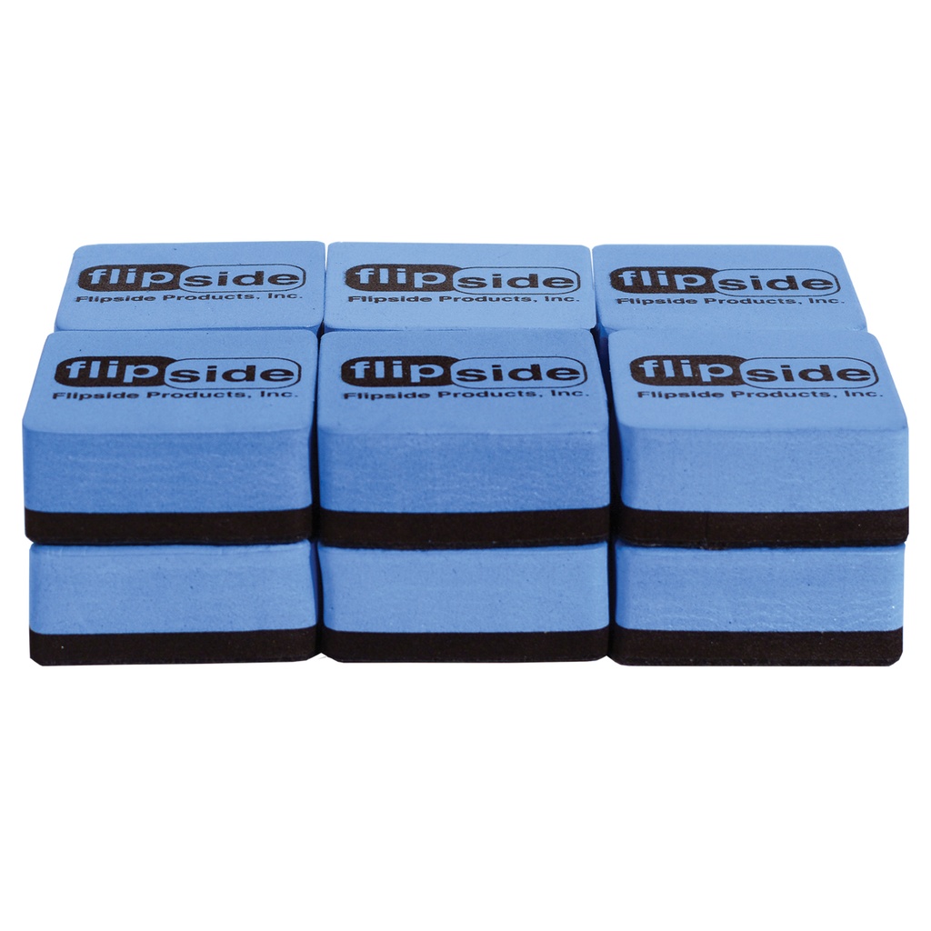 12ct Blue Magnetic Whiteboard Erasers