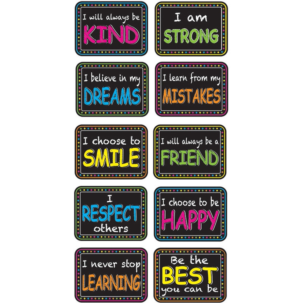 10ct Character Building Non-Magnetic Mini Whiteboard Erasers