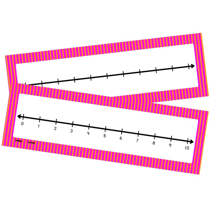0-10 Student Number Lines Set of 10