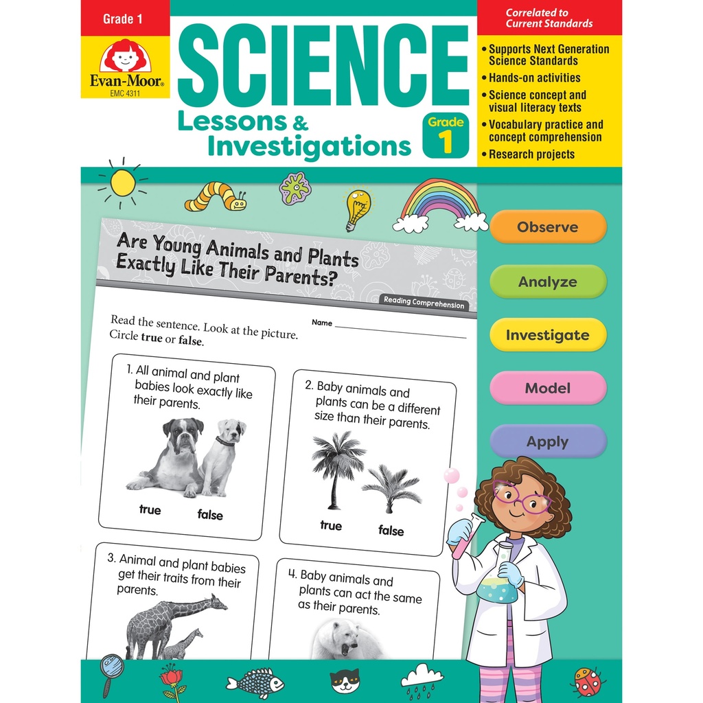 Science Lessons and Investigations Book Grade 1
