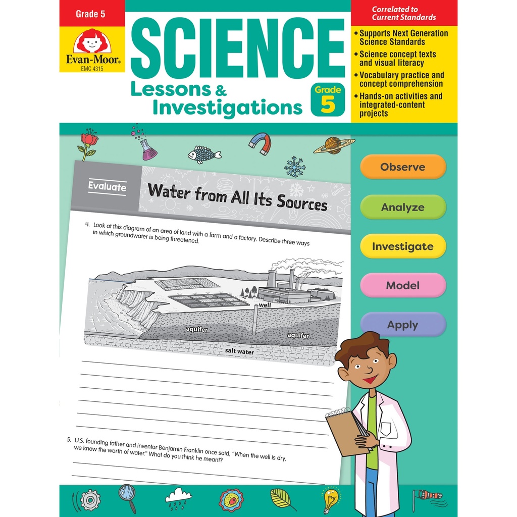 Science Lessons and Investigations Book Grade 5