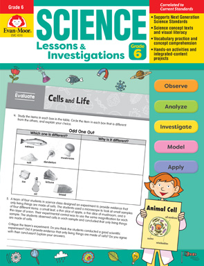 Science Lessons and Investigations Book Grade 6