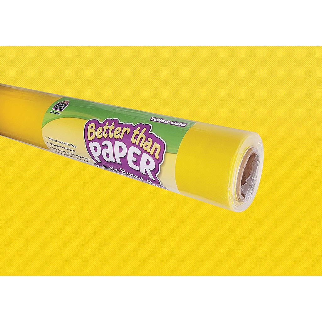 Better Than Paper® Yellow Gold Bulletin Board Roll Pack of 4
