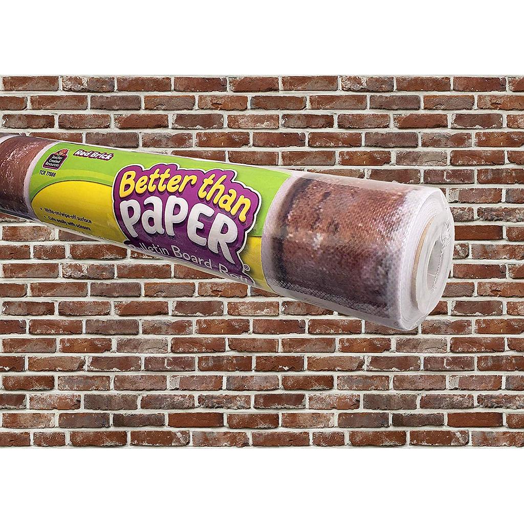 Better Than Paper® Red Brick Bulletin Board Roll Pack of 4