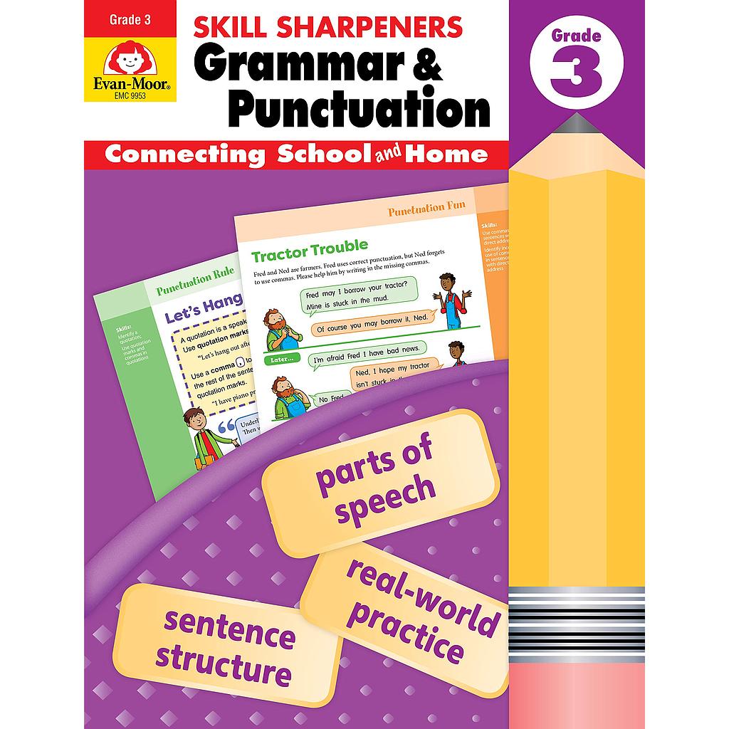 Skill Sharpeners Grammar and Punctuation Grade 3 Activity Book