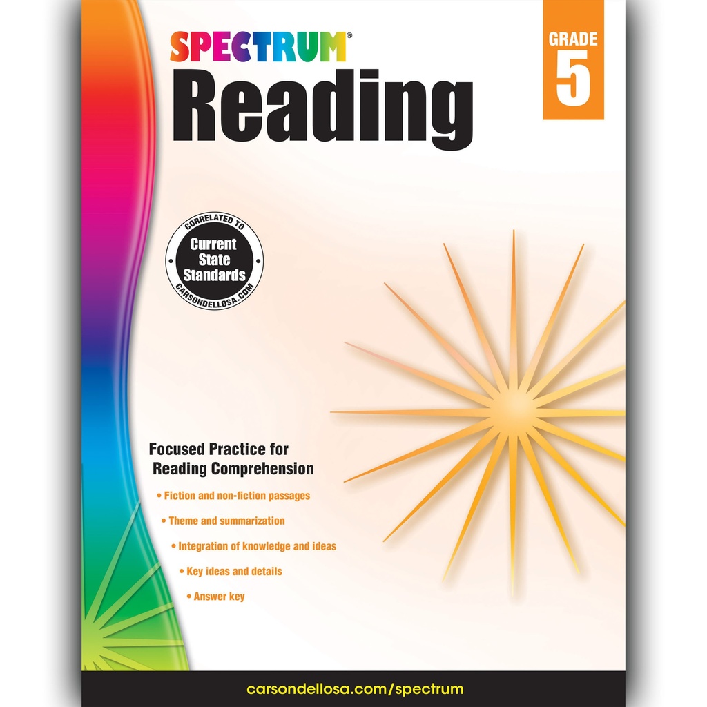 Spectrum Reading Workbook Grade 5 Paperback