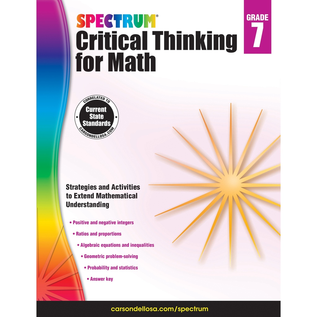 Spectrum Critical Thinking For Math Gr 7