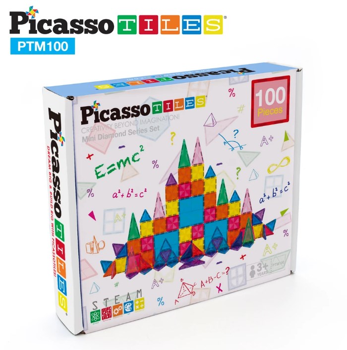 PicassoTiles Mini Diamond 100pc Set