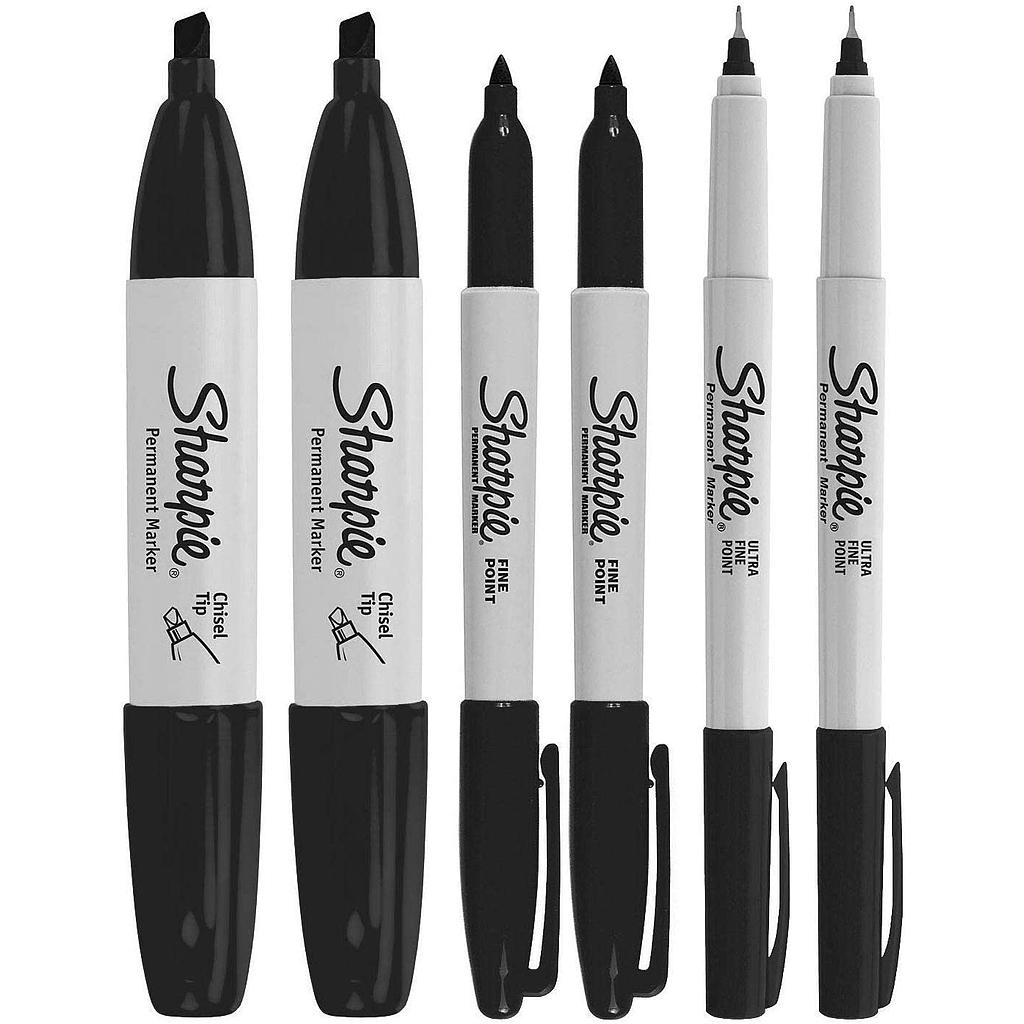 6ct Sharpie Multi-Tip Permanent Markers
