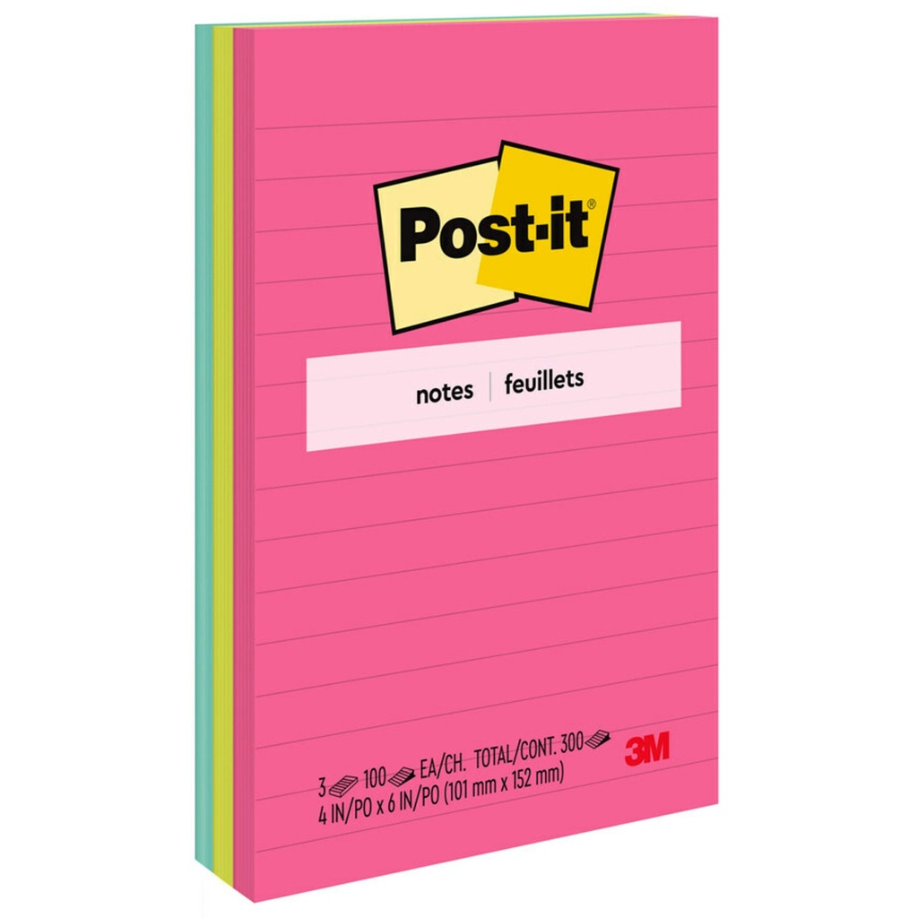 3ct Post-it Notes 4" x 6" Cape Town Collection