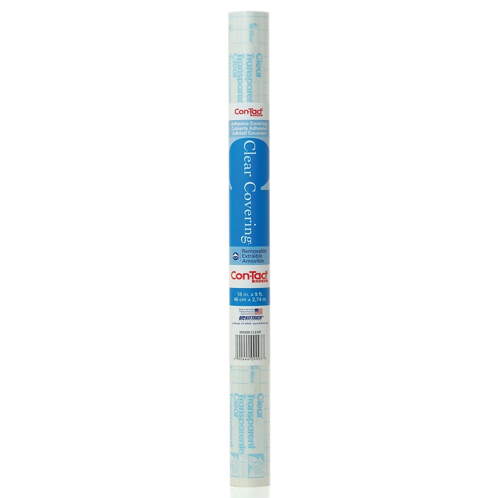 Clear Cover Matte Con-Tact Brand Adhesive Roll 18" x 9'