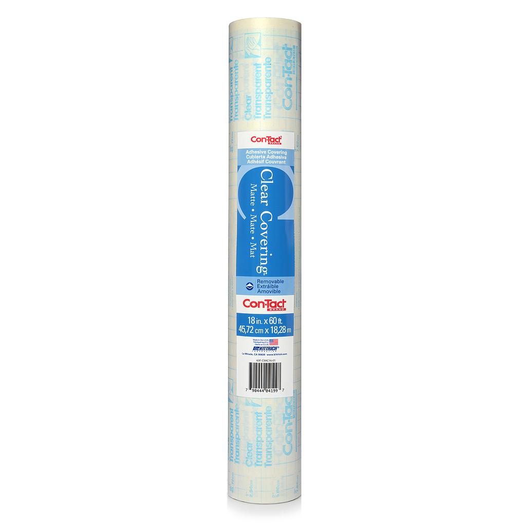 Clear Cover Matte Con-Tact Brand Adhesive Roll 18" x 50'
